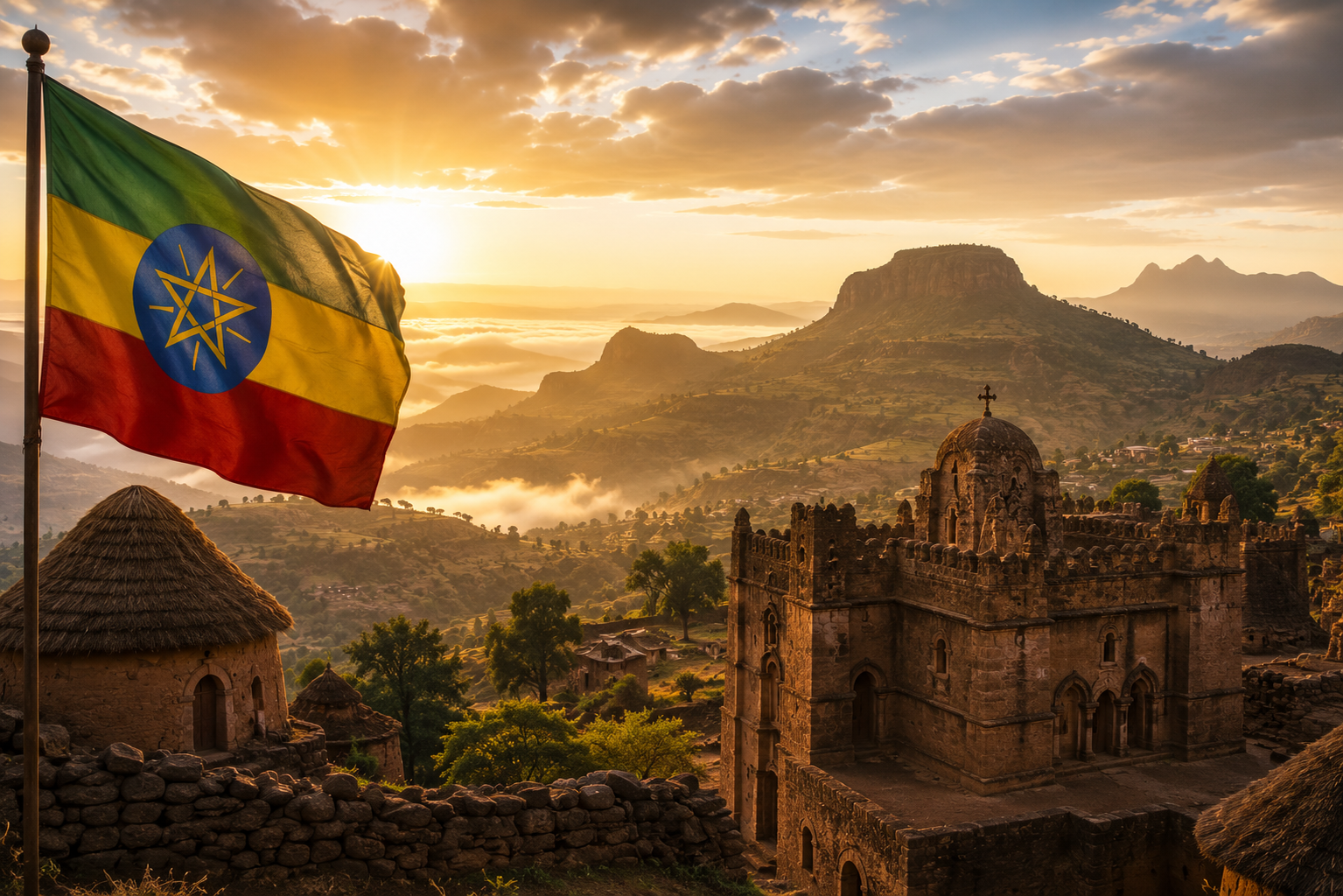 Ethiopia — never conquered Christian nation